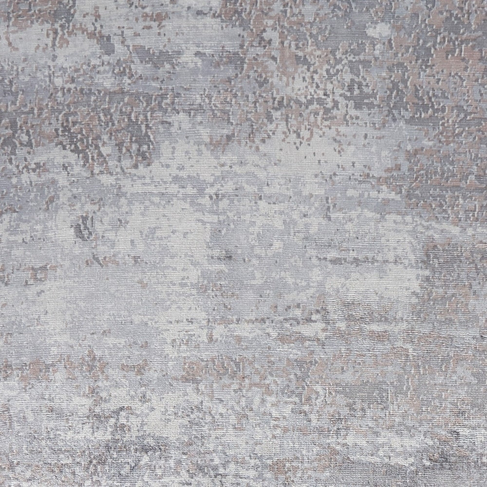 Ombre Silver Handmade Soft Area Rug
