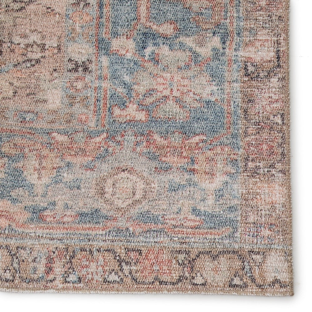 Chambers Blue and Beige Medallion Soft Area Rug