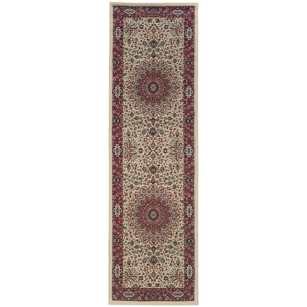 Eastman Persian Flair Blue/ Red Soft Area Rug