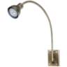 LED Dark Bronze Gooseneck Plug-In Swing Arm