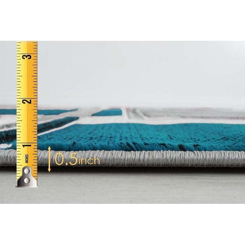 Modern Contemporary abstract Hand Carved Area Rug