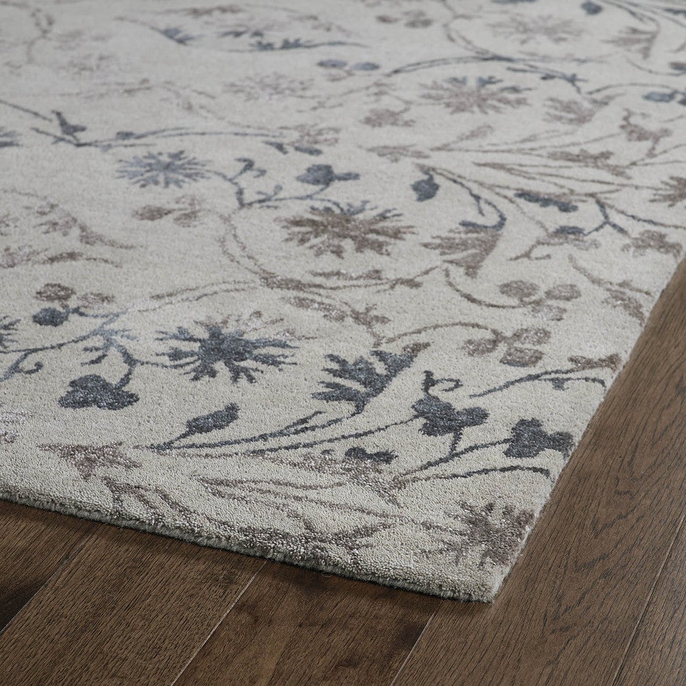 DIVINE COLLECTION Floral Linem Soft Area Rug
