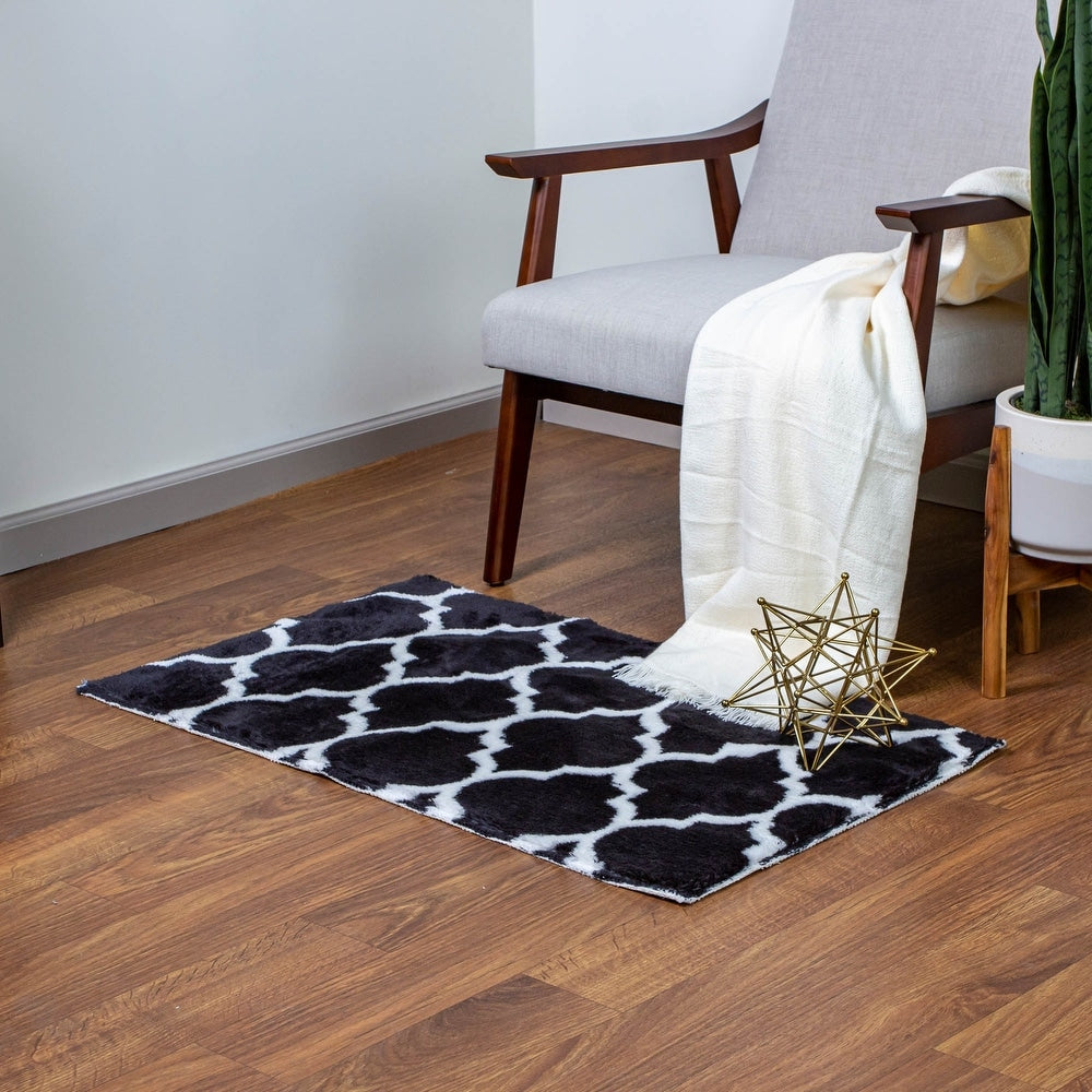 Faux Rabbit Fur Soft Area Rug