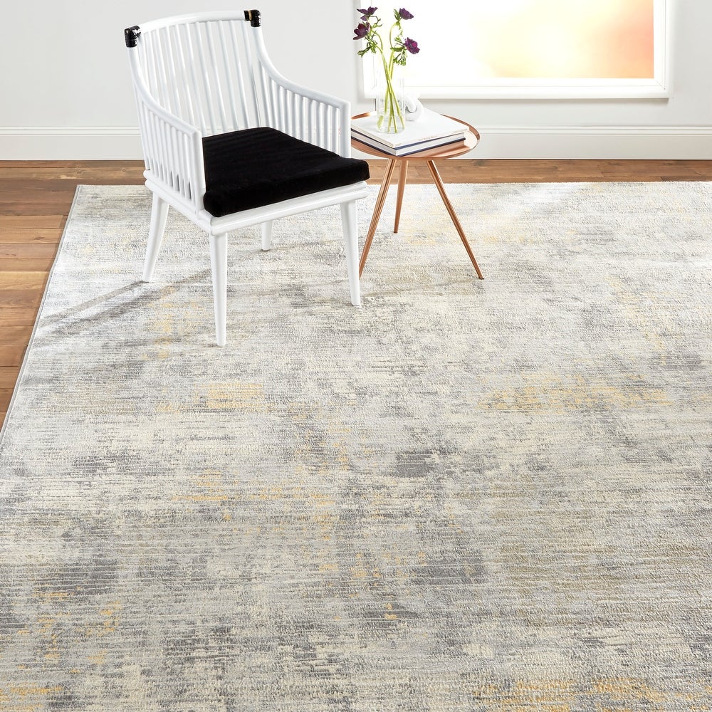 Melrose Lorenzo Contemporary Abstract Soft Area Rug