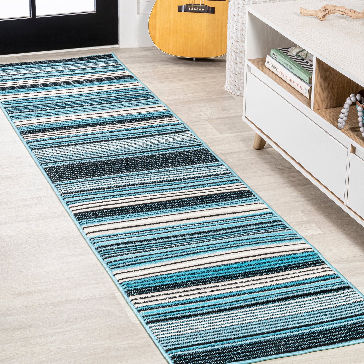 Austin Modern Botanical Wildflower Soft Area Rug