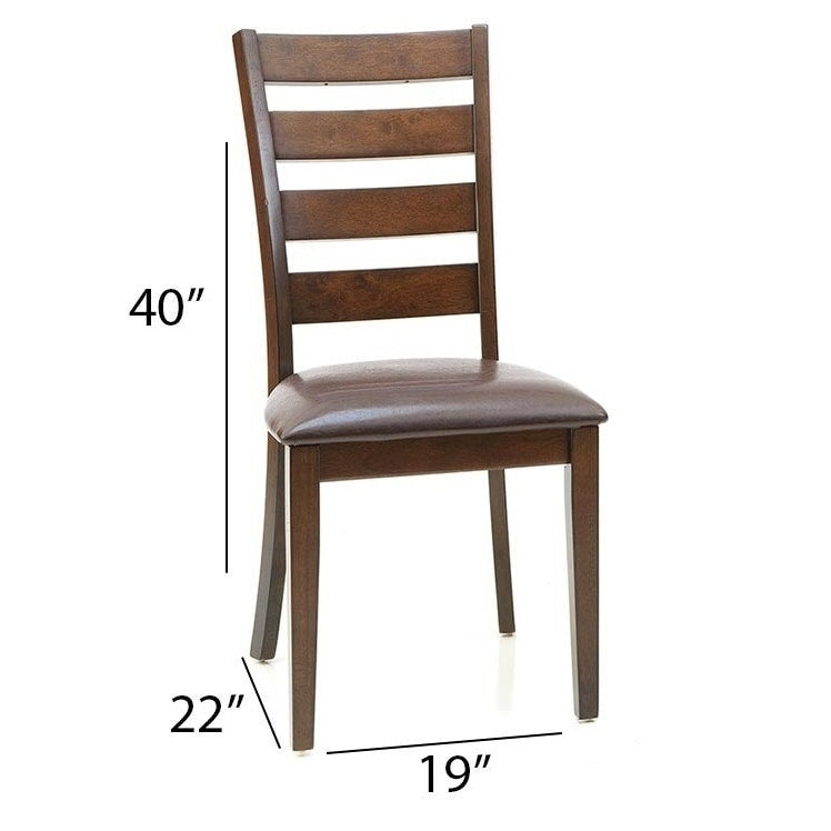 Kona Brandy Ladderback Brushed Brandy Dining Chairs (Set of 2)