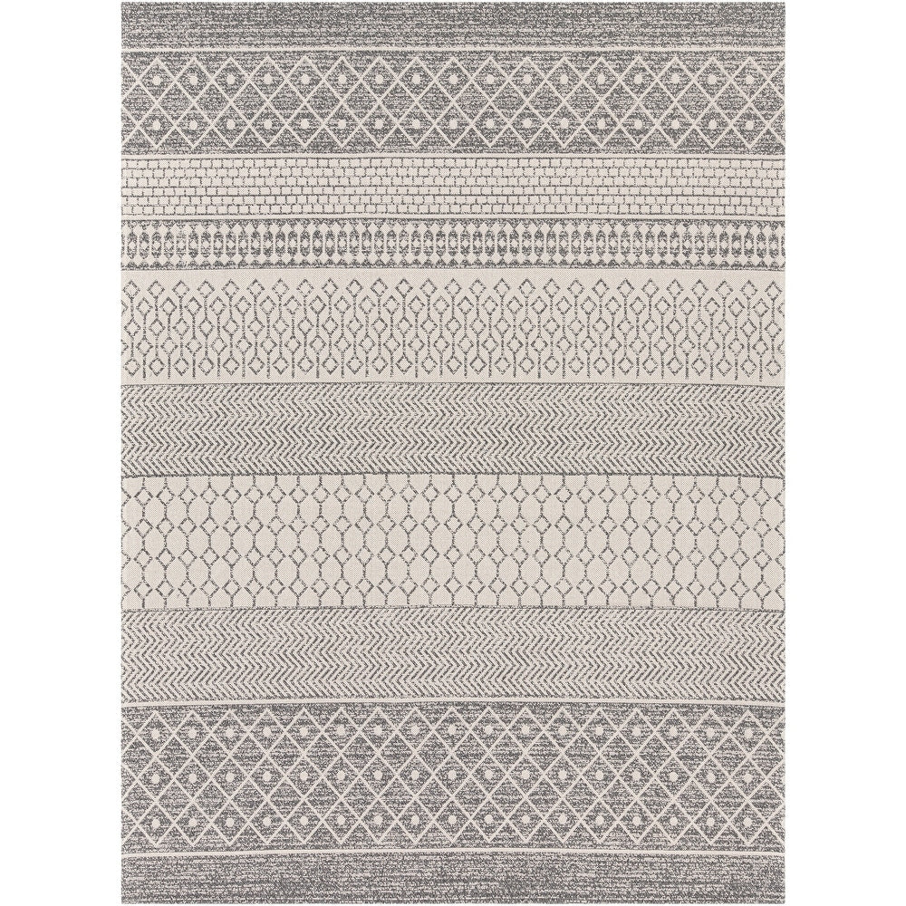 Moroccan Stripe Machine Washable Area Soft Rug