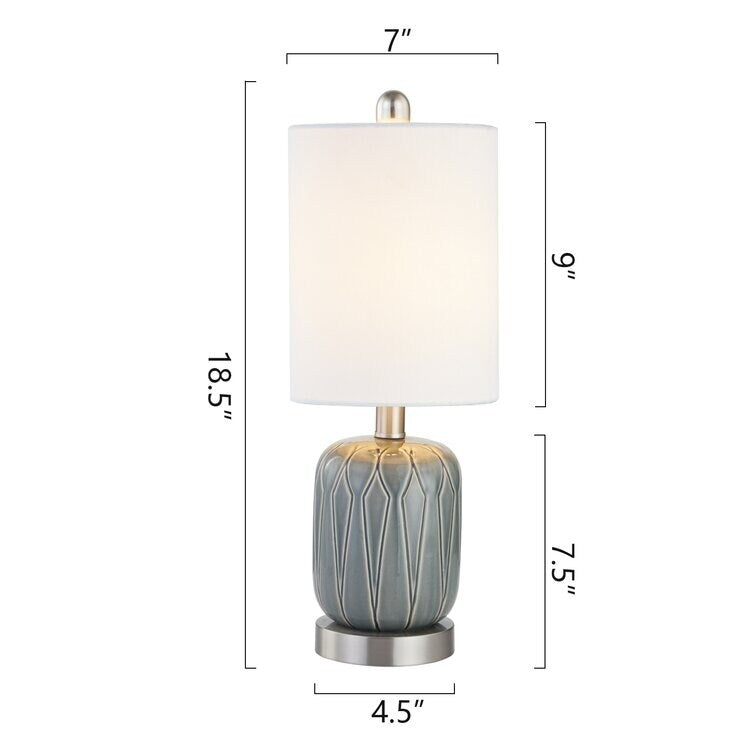 Maxax 18.5'' Ceramic Table Lamp Set (Set of 2)