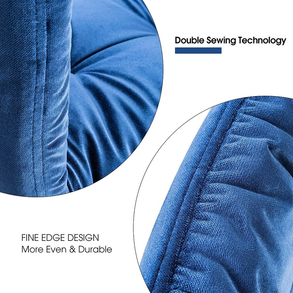 Mcombo Modern Dining Chairs Set of 2 Velvet Chairs Mid-Century Side Chairs for Kitchen Living Bedroom