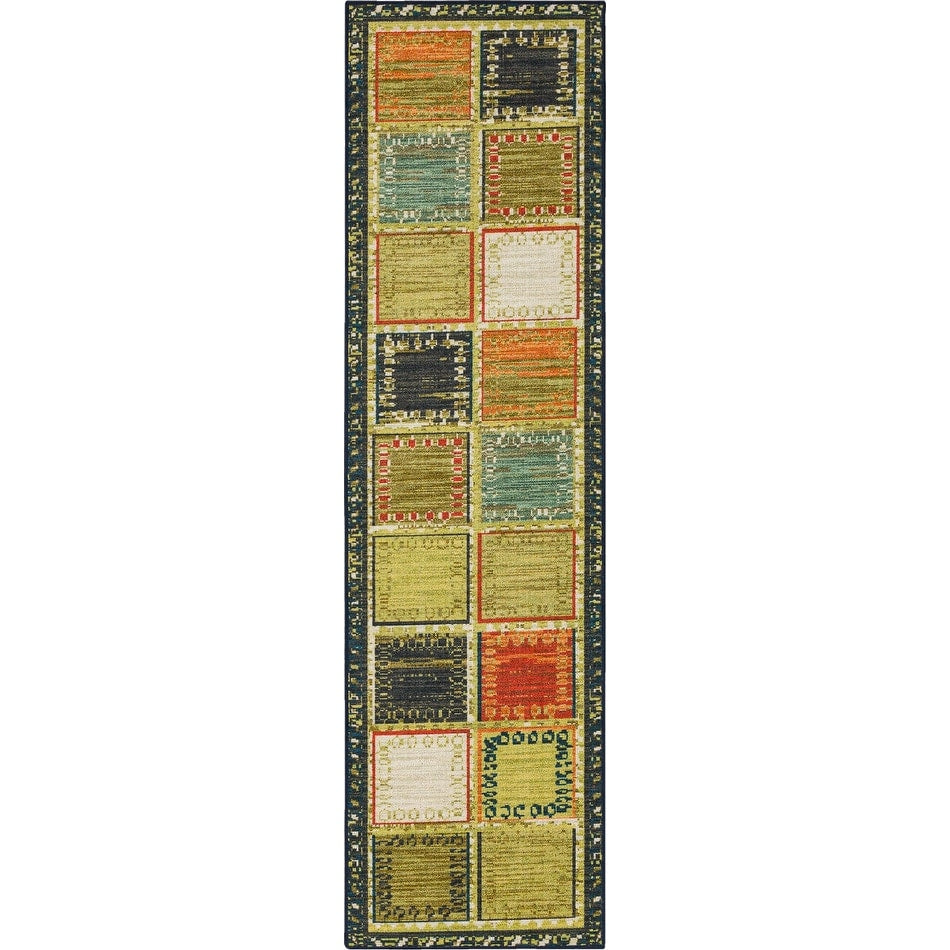 Home Dara Patchwork Checkered Soft Area Rug