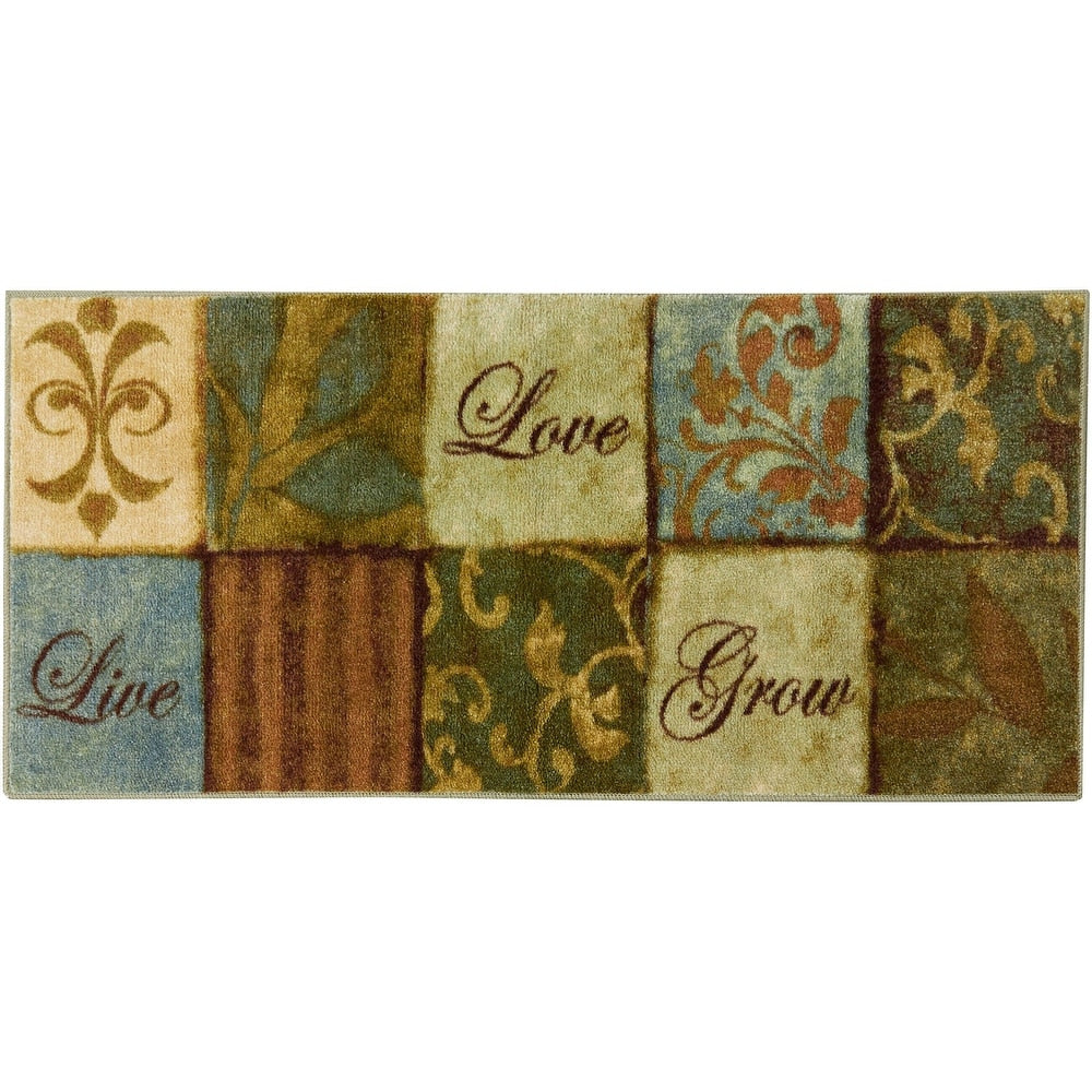 Home Les Fleurs La Terre Kitchen Mat Accent Rug