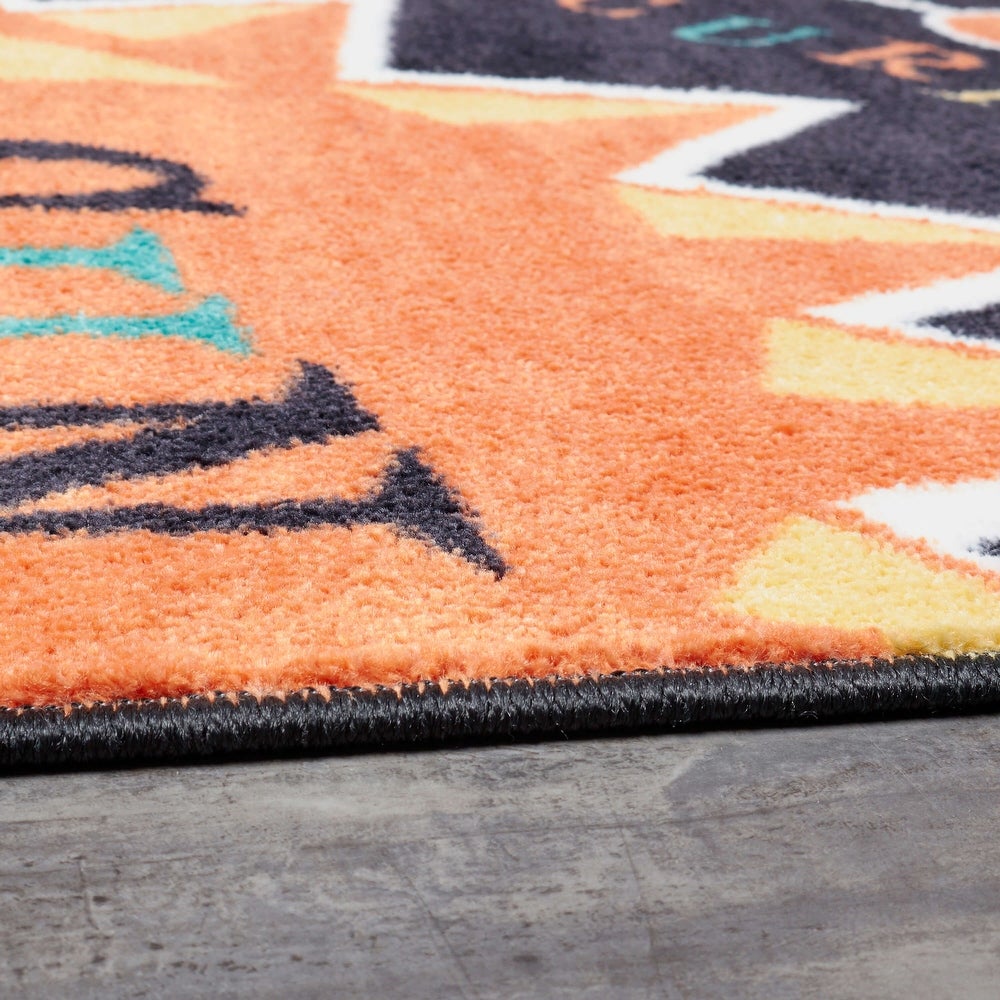 Home Solar System Kids Playroom Educational Soft Area Rug