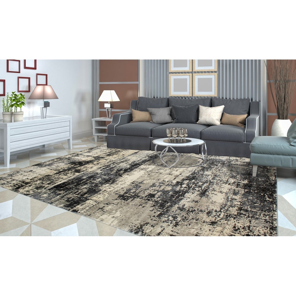 Lagoon Don Abstract Soft Area Rug