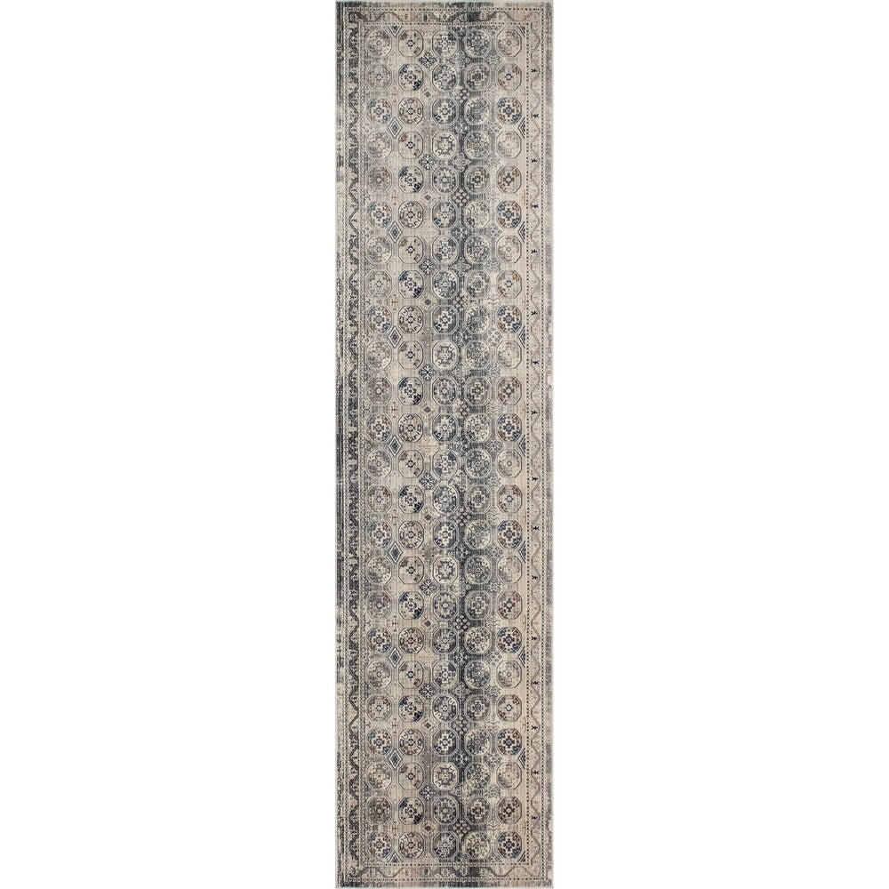 Latif Jodie Blue/Grey Soft Area Rug