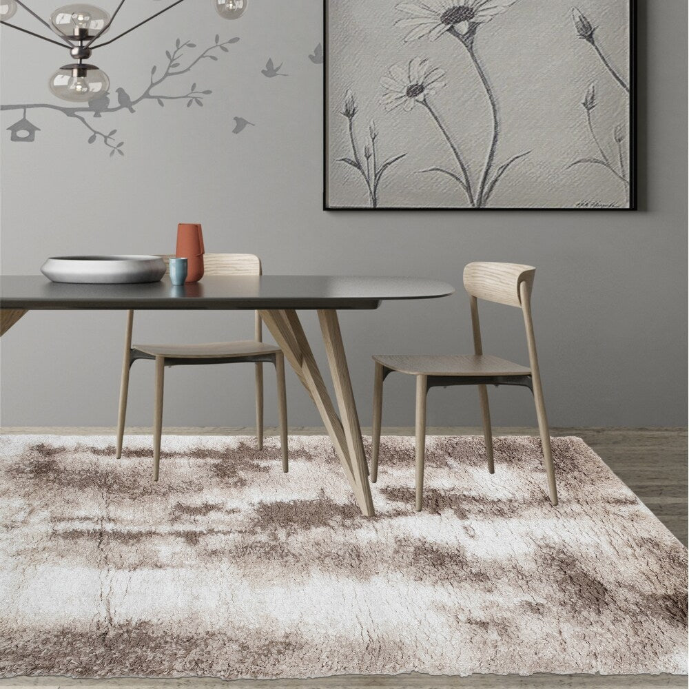 Lux Zara Abstract 2-Inch Shag Area Rug