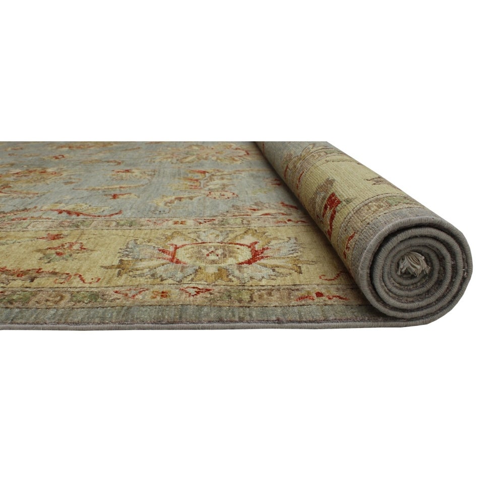 Peshawar Fine Chobi Darold Grey/Lt. Gold Soft Area Rug