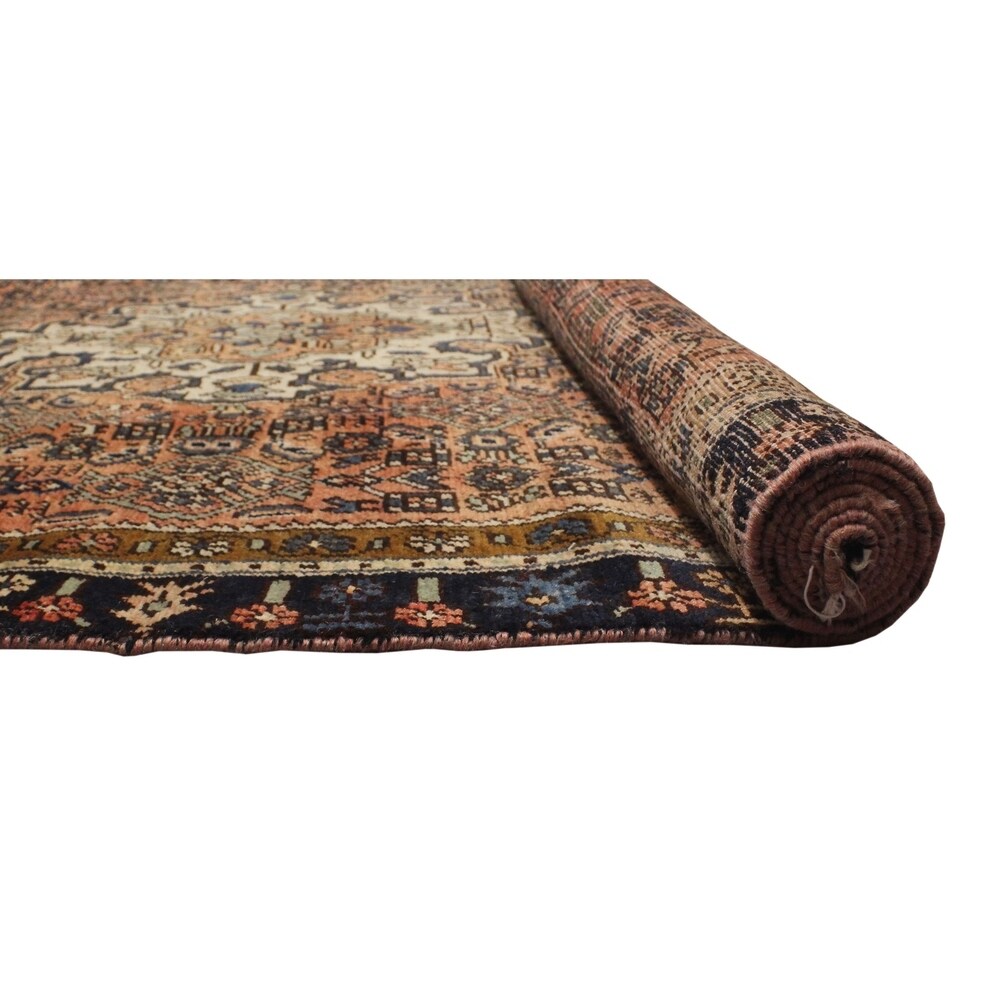 Vintage Distressed Atiq Rust/Ivory Runner