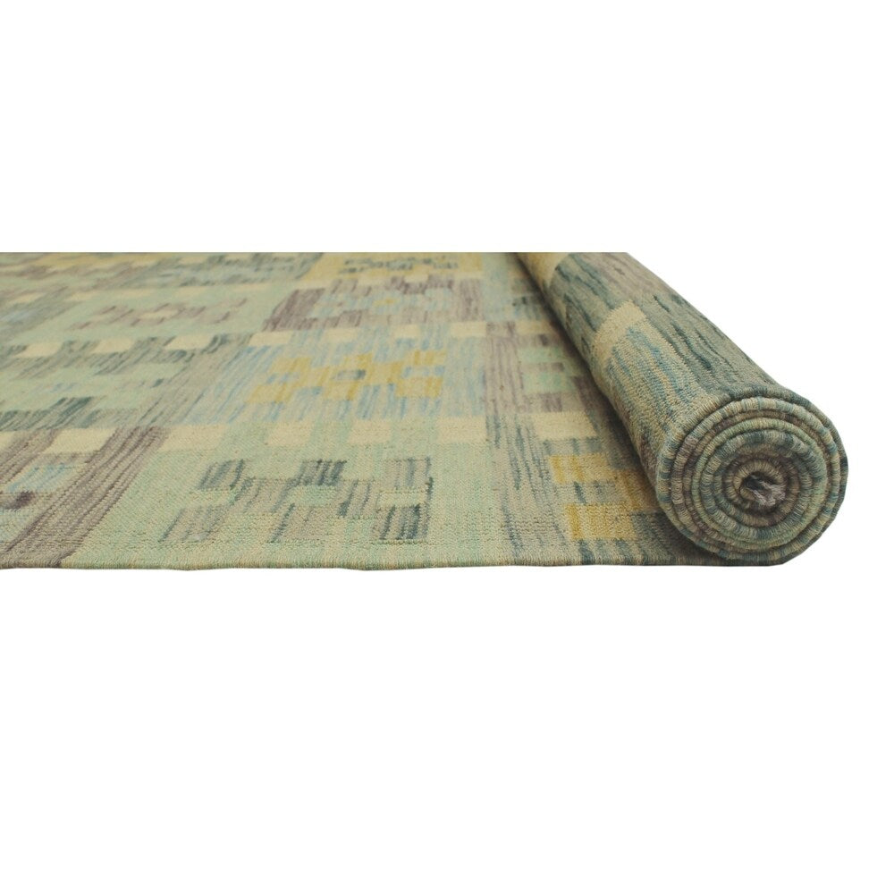 Winchester Kilim Meyirgul Green/Gold Soft Area Rug