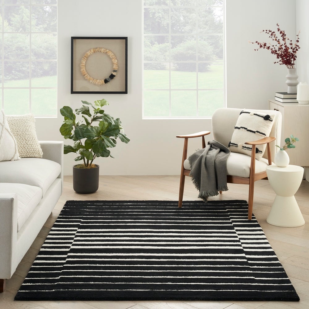 Modern Edge Chic Geometric Modern Tufted Soft Area Rug