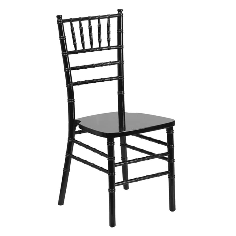 Offex Hercules Series Reinforced Black Wood Chiavari Chair