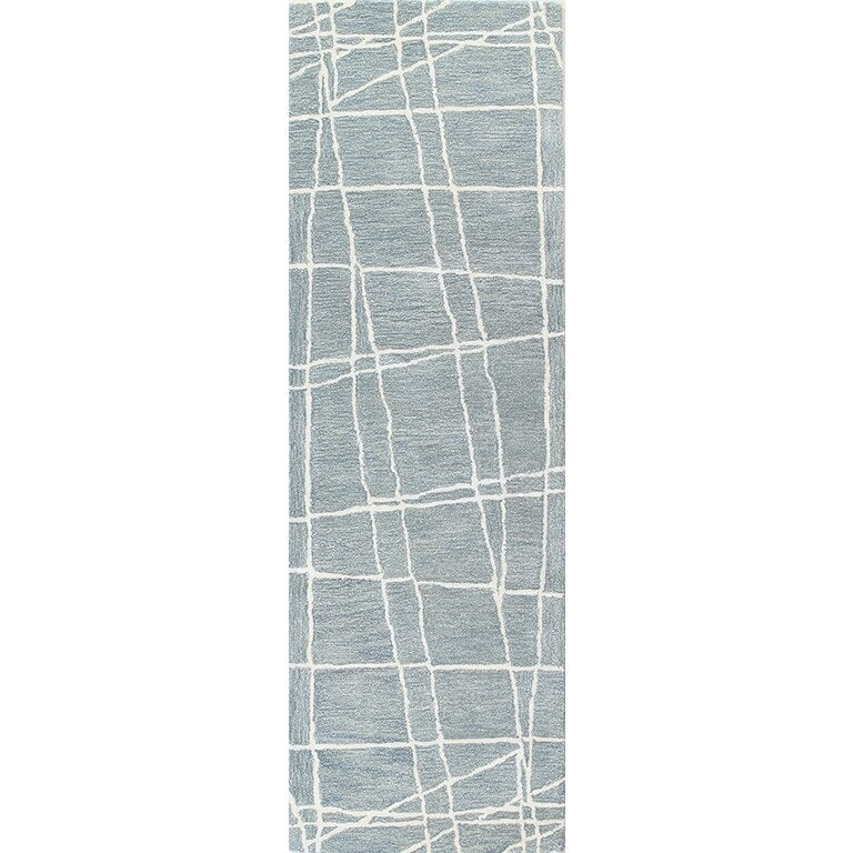 Bashian Paige Blue Hand Tufted Contemporary Area