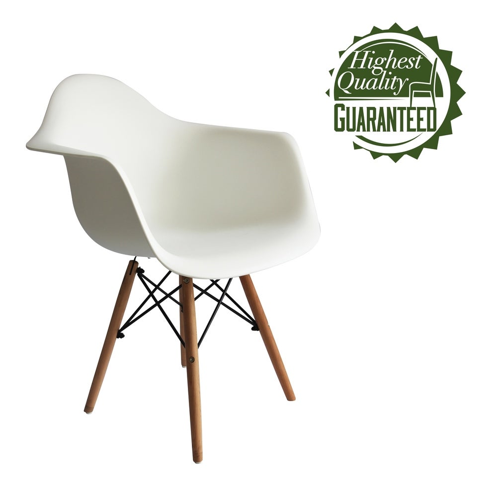 Porthos Home Eban Modern Dining Chairs, Polypropylene (PP) & Beech Wood, Set Of 2