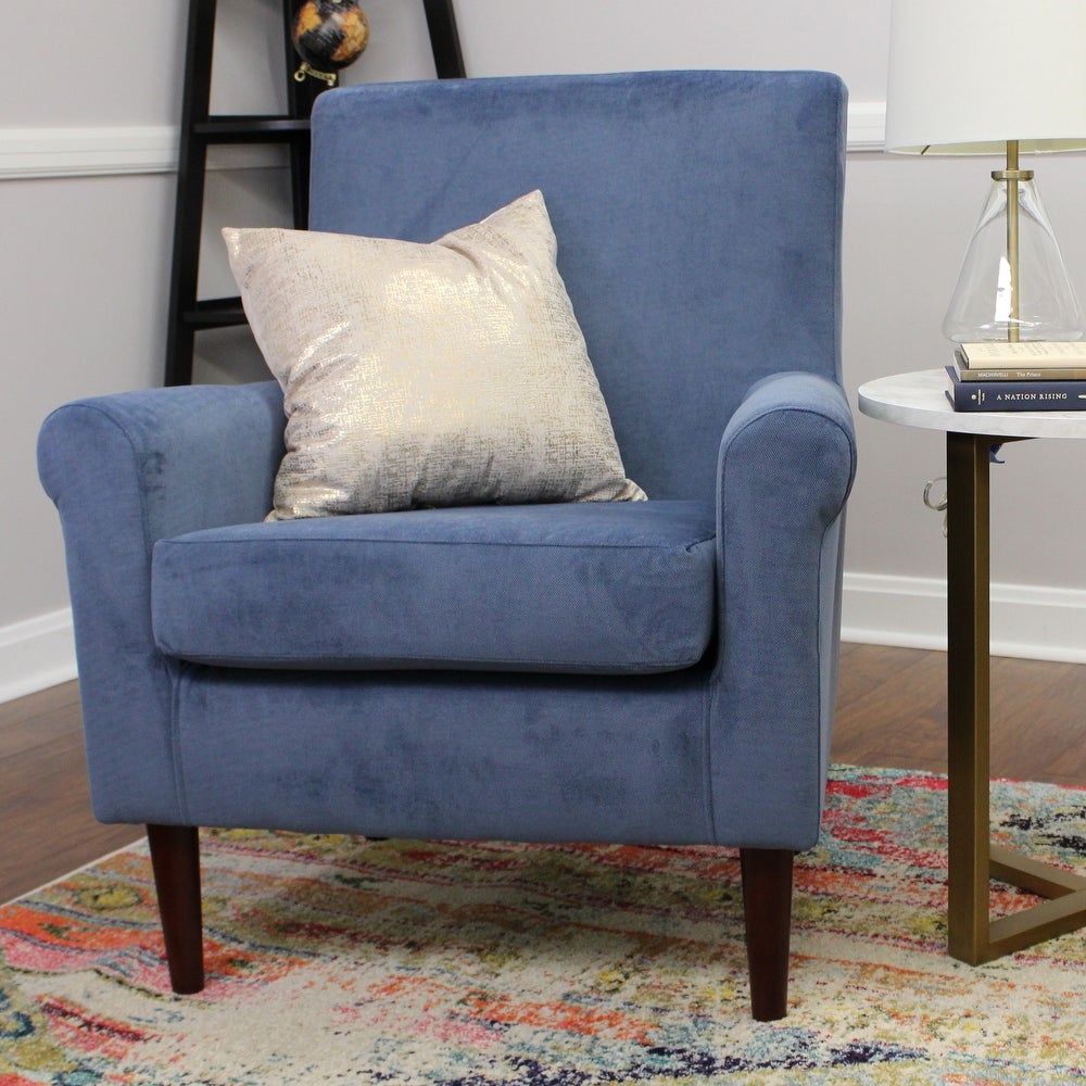 Raelynn Rolled Arm Lounge Chair, Multiple Colors