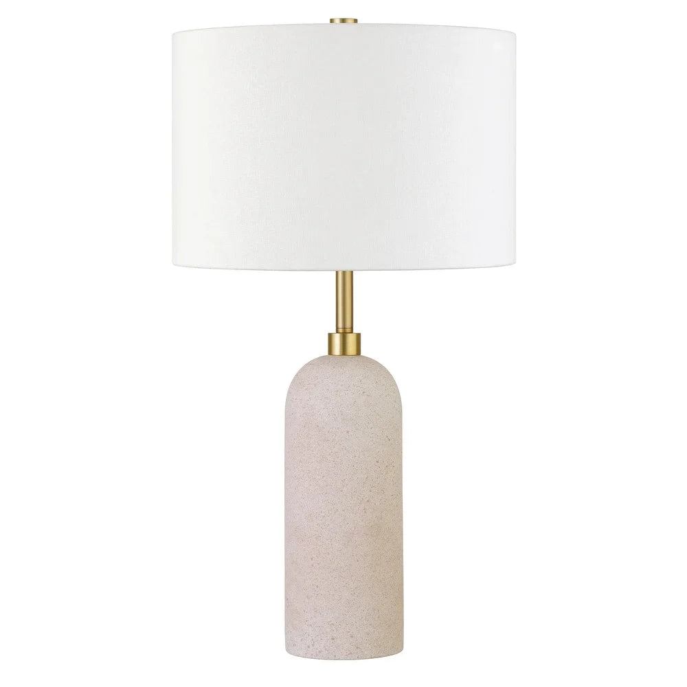 Ramona 22" Tall Ceramic Table Lamp with Fabric Shade