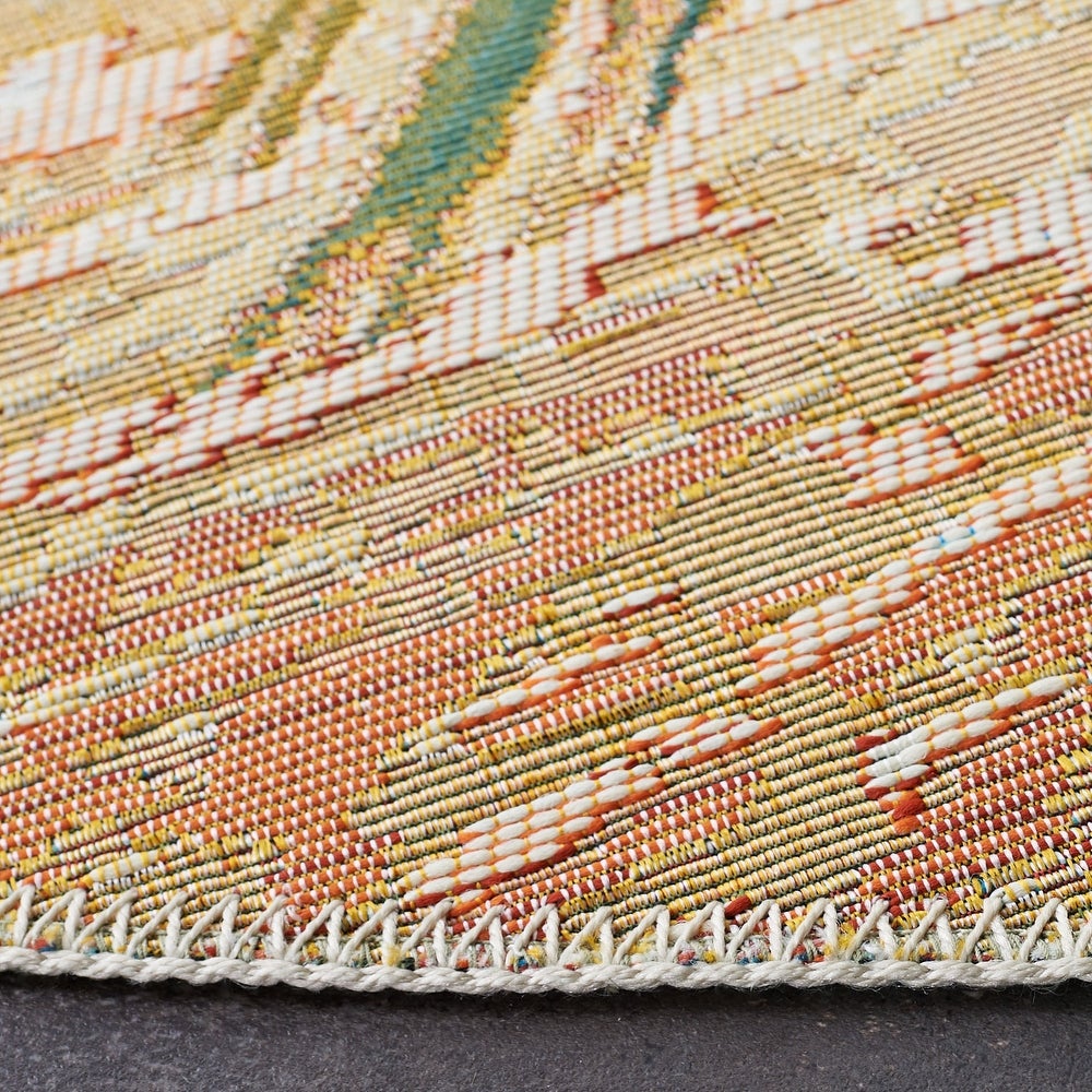 Barbados Egzona Tropical Indoor/ Outdoor Patio Backyard Soft Rug