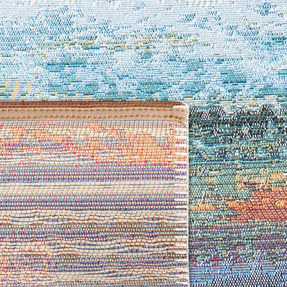 Barbados Jaike Tropical Indoor/ Outdoor Patio Backyard Soft Rug