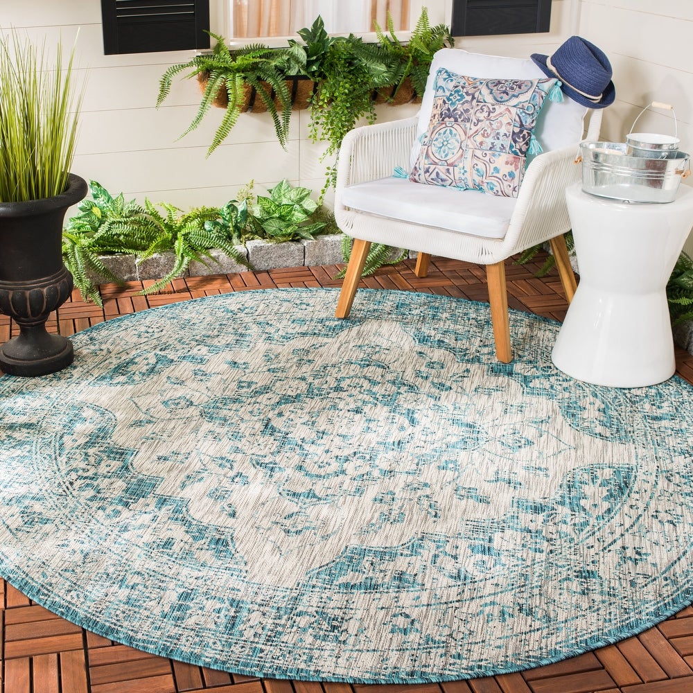 Courtyard Jacque Indoor/ Outdoor Patio Backyard Soft Rug