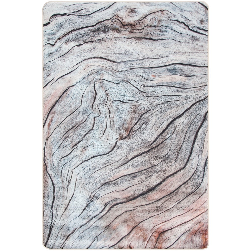 Daytona Kristine Graphic Abstract Machine Washable Soft Rug