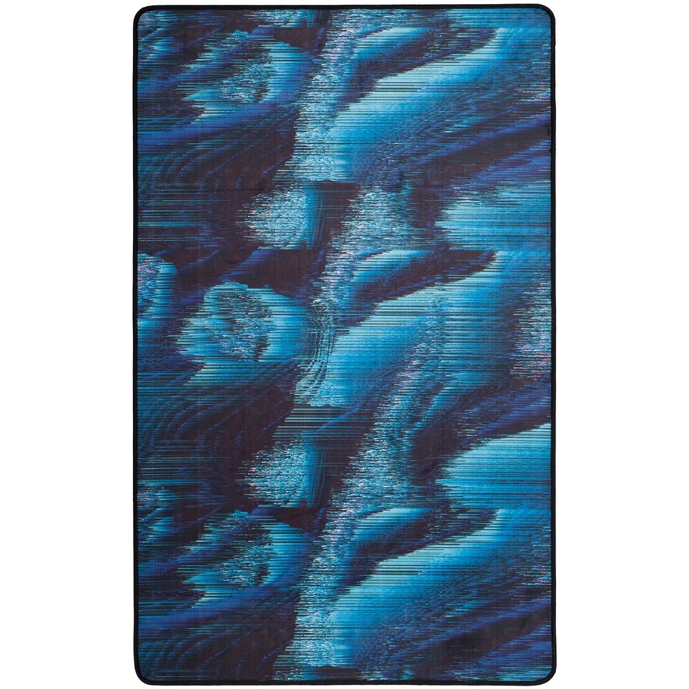 Daytona Melody Graphic Abstract Machine Washable Soft Rug