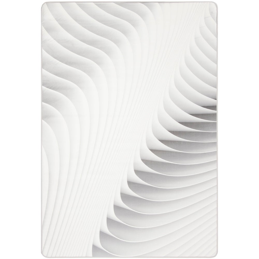 Daytona Nikki Graphic Abstract Machine Washable Soft Rug