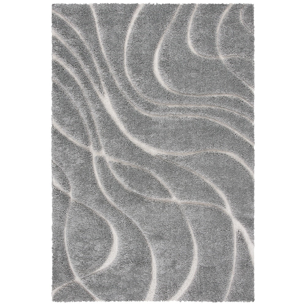 Florida Shag Sigtraud Abstract Waves Thick Soft Area Rug