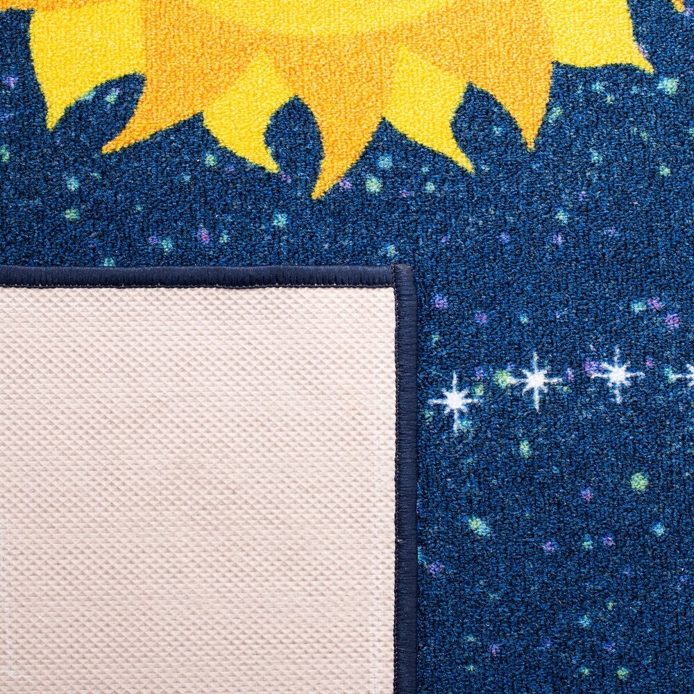 Kids Playhouse Carys Solar System Machine Washable Soft Rug