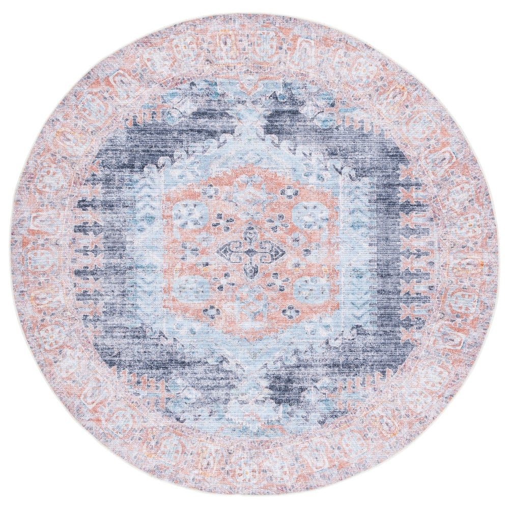 Serapi Helju Shabby Chic Distressed Machine Washable Soft Rug