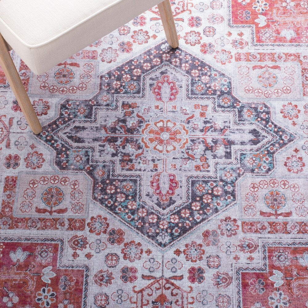Serapi Marijanka Shabby Chic Distressed Machine Washable Soft Rug