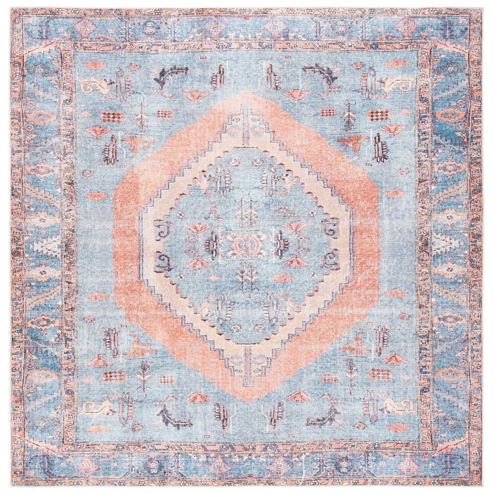 Serapi Mrinal Shabby Chic Distressed Machine Washable Soft Rug