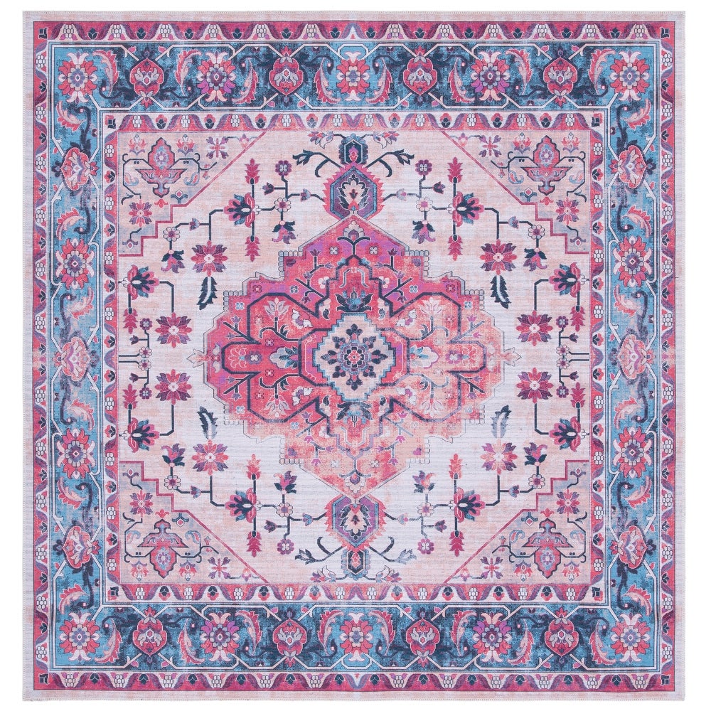 Serapi Sedigheh Shabby Chic Distressed Machine Washable Soft Rug