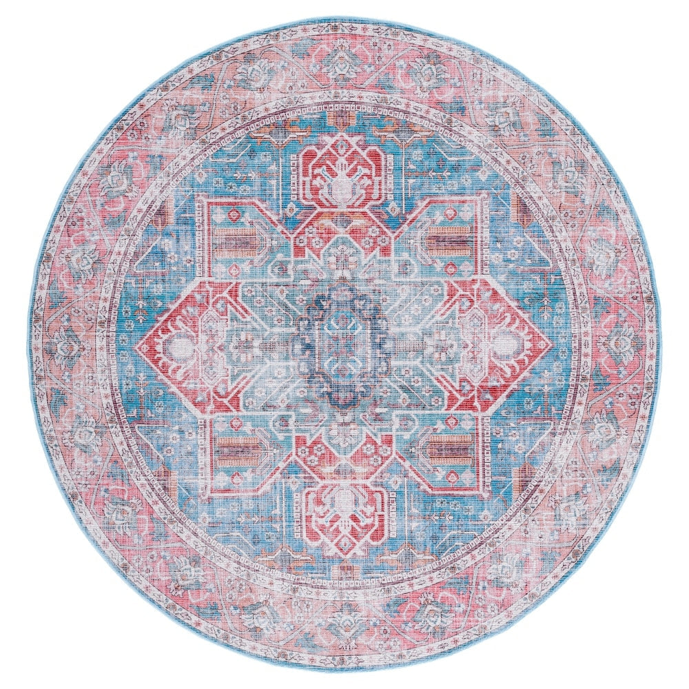 Serapi Yumika Medallion Distressed Machine Washable Soft Rug