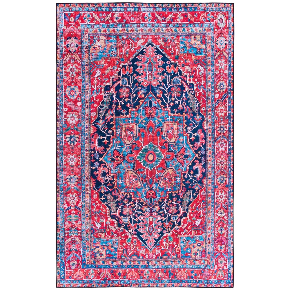Tucson Marlien Oriental Medallion Machine Washable Soft Rug