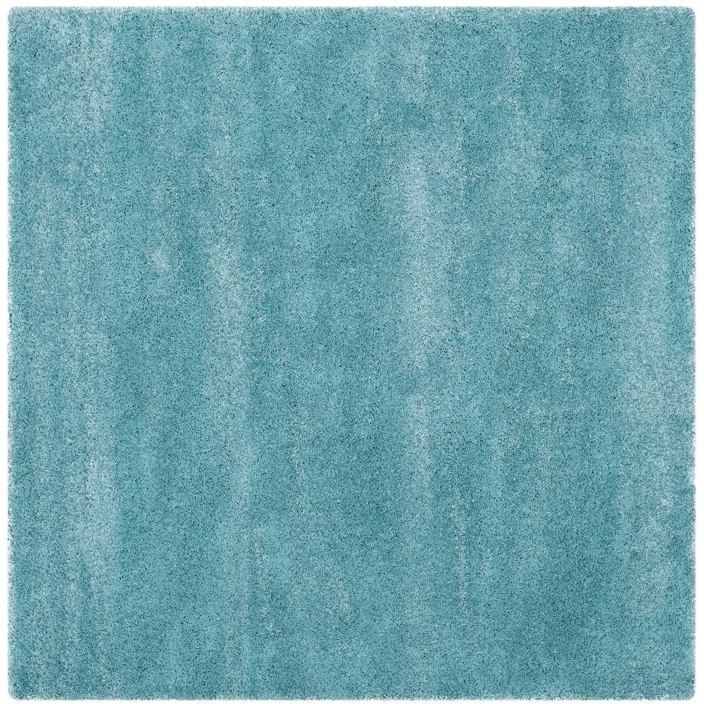 Aqua Blue Soft Plush Shag Area Rug