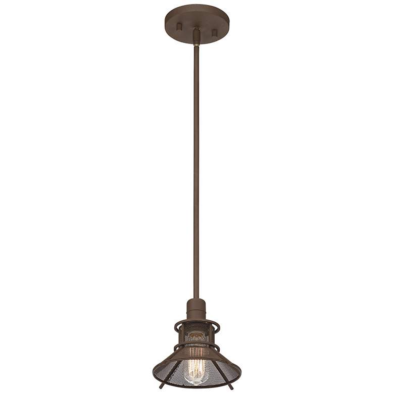 Glasgow Olde Bronze 8 1/2" Wide 1-Light LED Mini Pendant