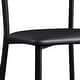 VECELO Modern Dining Chairs Set of 2 with Faux Leather Seat, Black