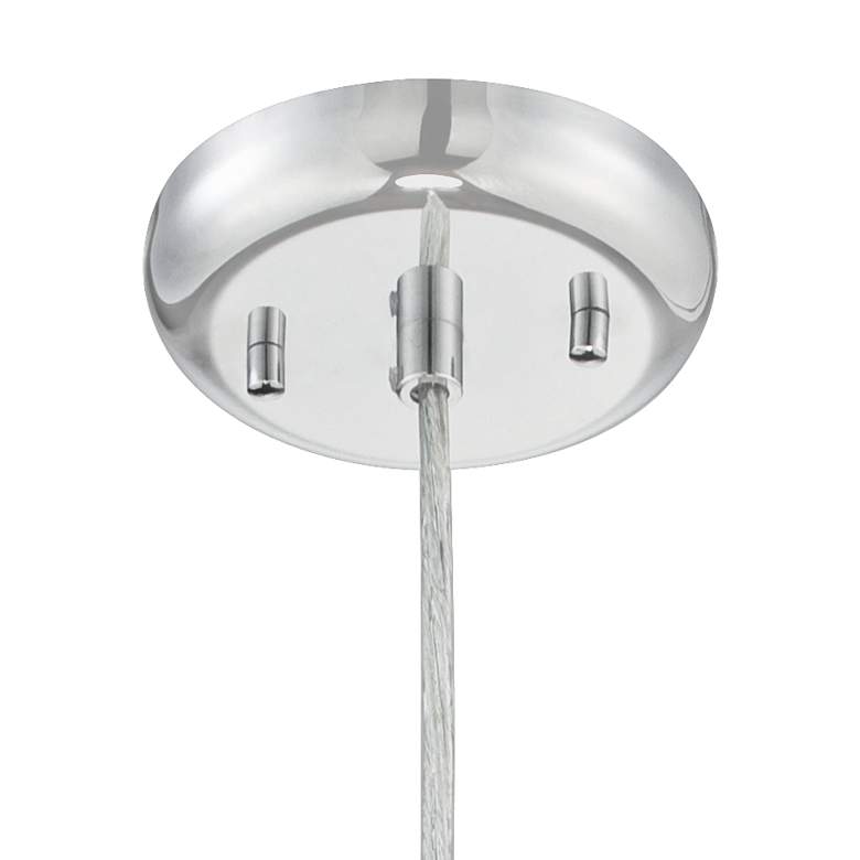 Portico 5" Wide Gold and Amber Crackle Glass Mini Pendant