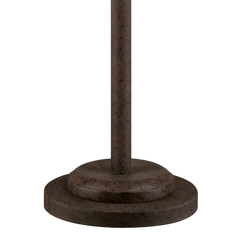 Industrial Cage Bronze Floor Lamp with Edison LED Bulbs
