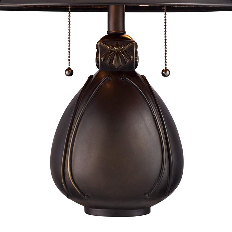 Nell Arts and Crafts Pottery Mica Shade Table Lamp