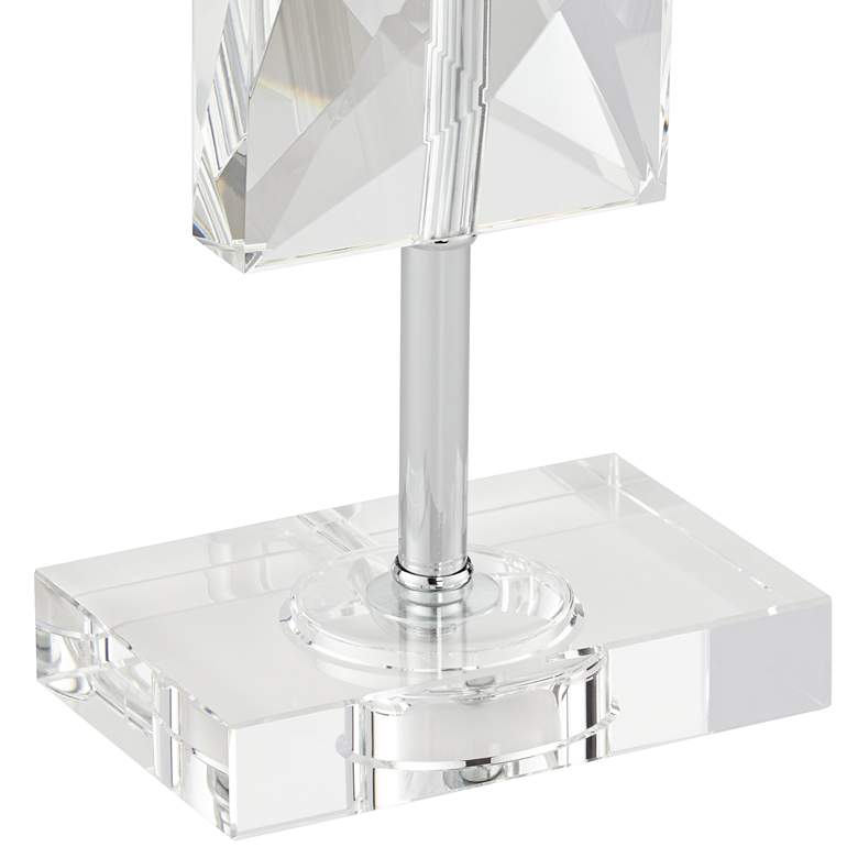 Clara Crystal Teal Blue Accent Table Lamp
