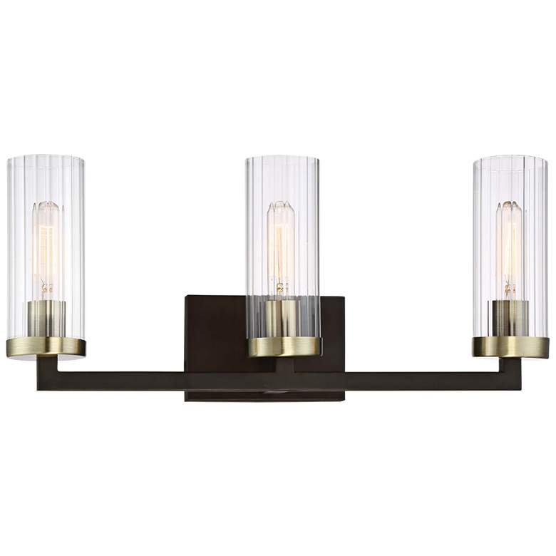 Ainsley Court 23"W Aged Kingston Bronze 3-Light Bath Light